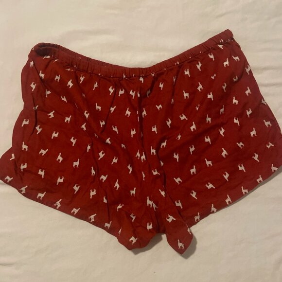Llama Alpaca Holiday Sleep Pajama Artsy Hipster Hippie Lounge Comfy Hip Shorts - Picture 5 of 5